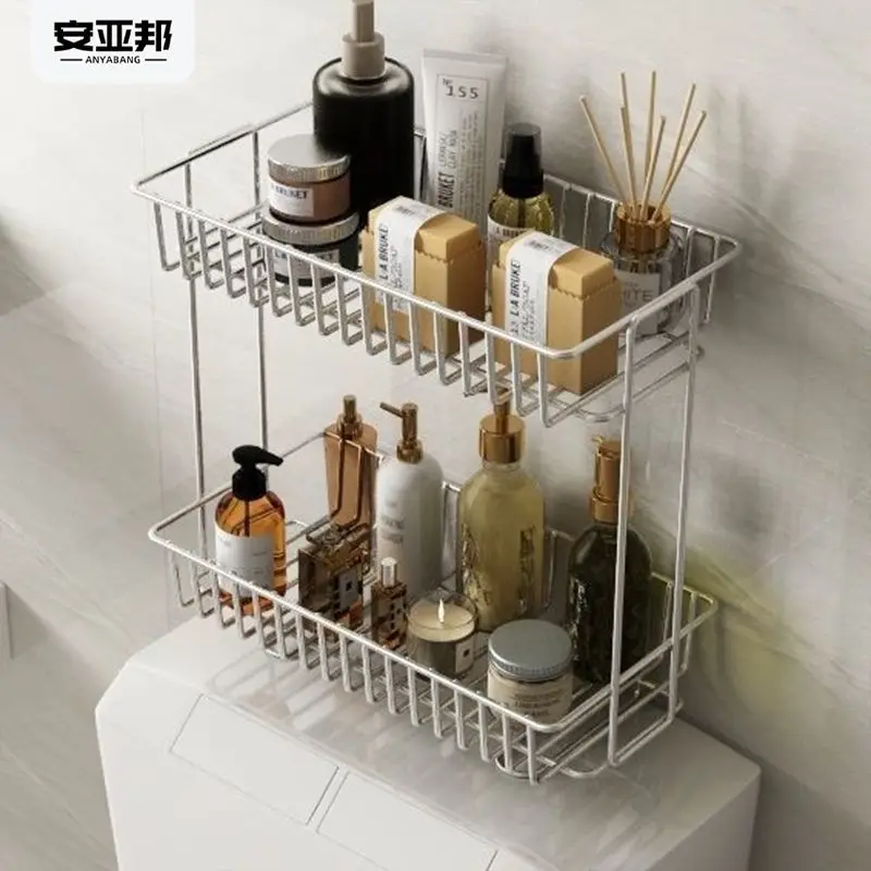 

Custom Anyabang Toilet Storage Rack Bathroom Shelf Household No-Drill Storage Wall-Mounted Universal
