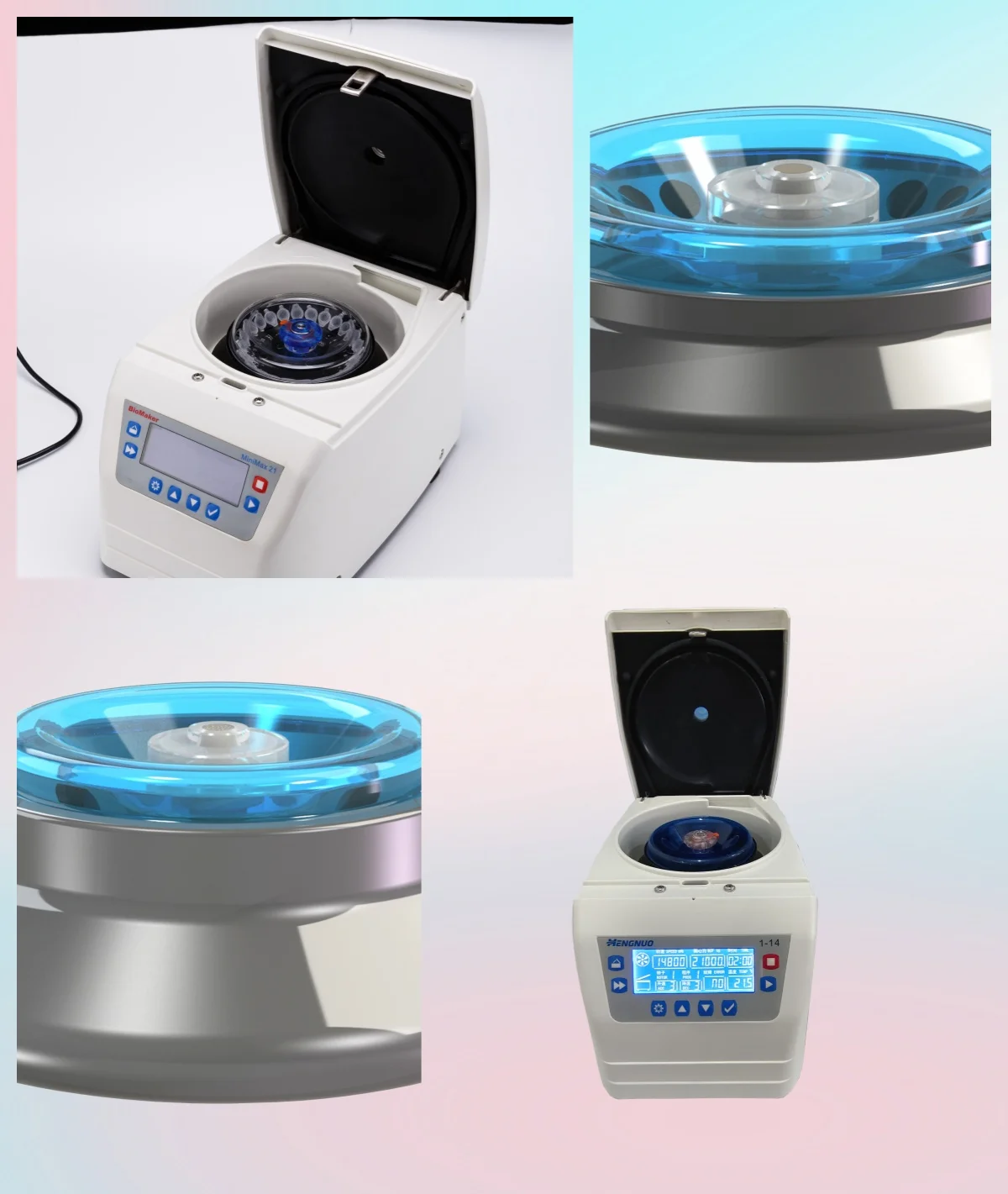 مختبر الطرد المركزي 14800 دورة في الدقيقة مايكرو عالية السرعة الطرد المركزي 1-14 ل 24*1.5/2 مللي دوارات زاوية ثابتة رخيصة Cenmtrifuge