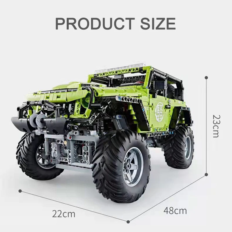 13088moc Siberia Conqueror Motor RC Model SUV Series Building Car fuoristrada fai da te assemblato Building Blocks giocattolo Car Gift