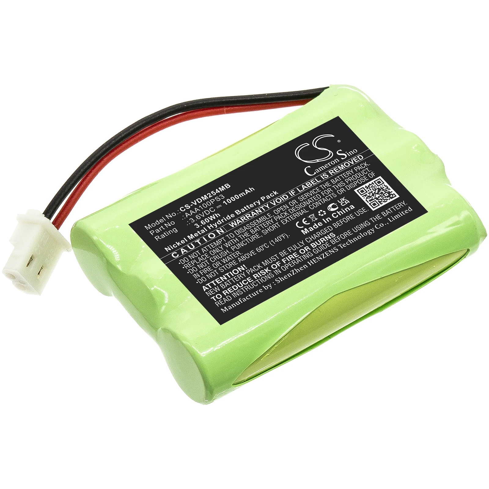 

Ni-MH BabyPhone Battery for VTech, 3.6V, 1000mAh, Compatible Models: BM2600, BM5600, VM311, VM311-13, VM311-2, VM311-23