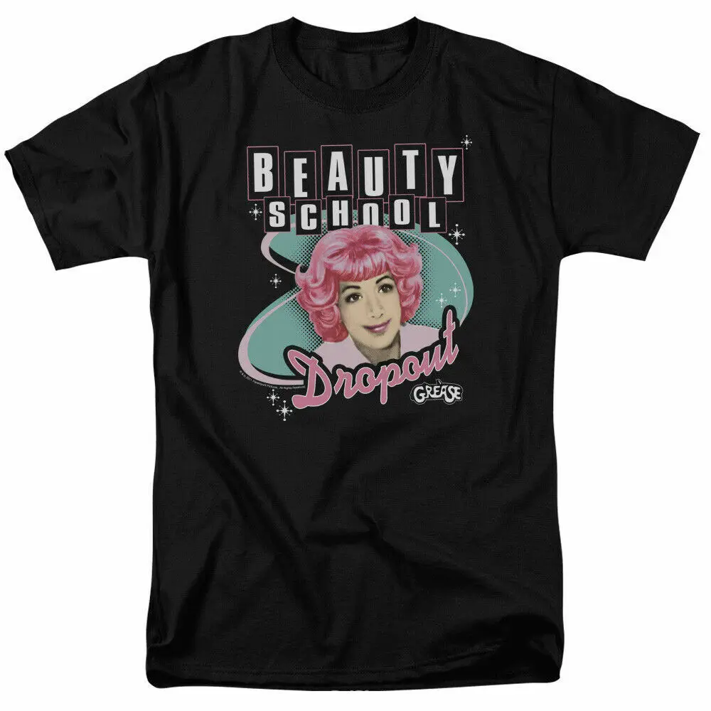 

Grease Beauty School Dropout T Shirt Licensed Musical Romance Movie Retro Black