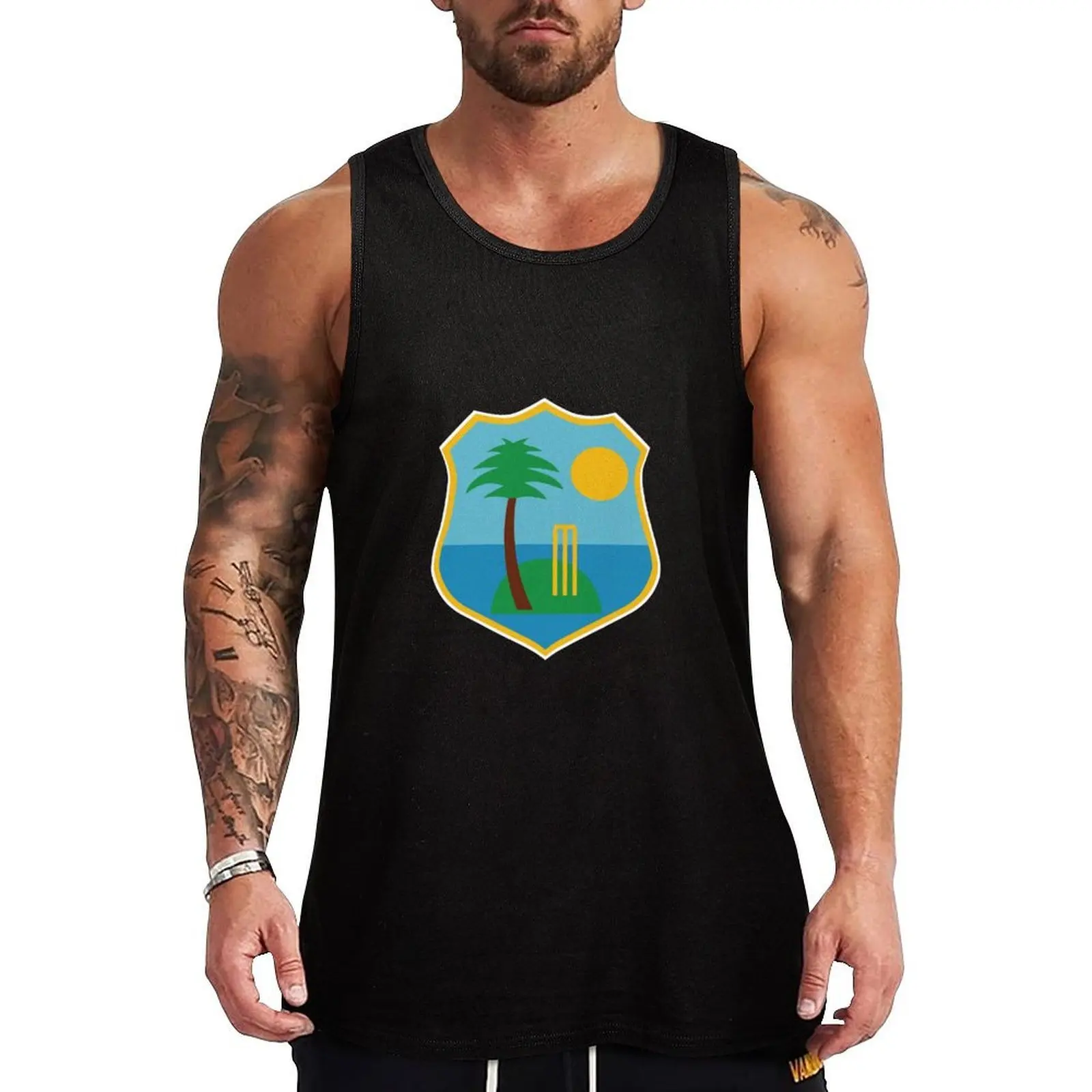 

West Indies Cricket 03 Tank Top T-shirt men gym men Men's summer t-shirt