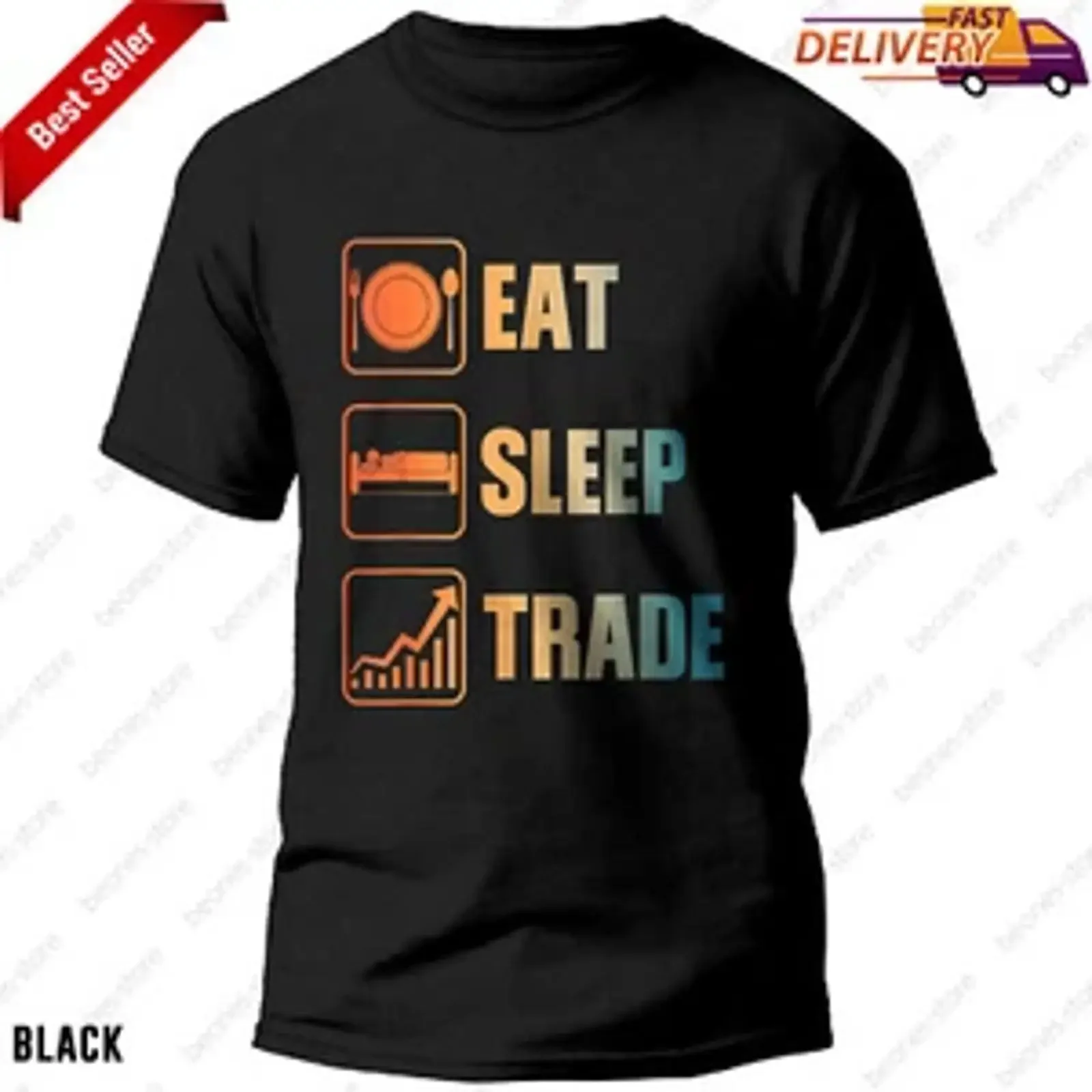 Stock Trading T Shirt Cool Stockbroker Trader for Men and Women I vintage Washed Top For Everyday Wear Versatile Unisex fashion