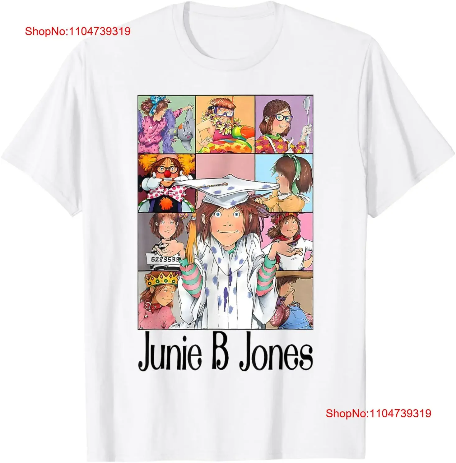

Cute Teacher Junie B Childrens Book Back Jones to School T Shirt vintage Washed Casual designer clothes Unisex Soft