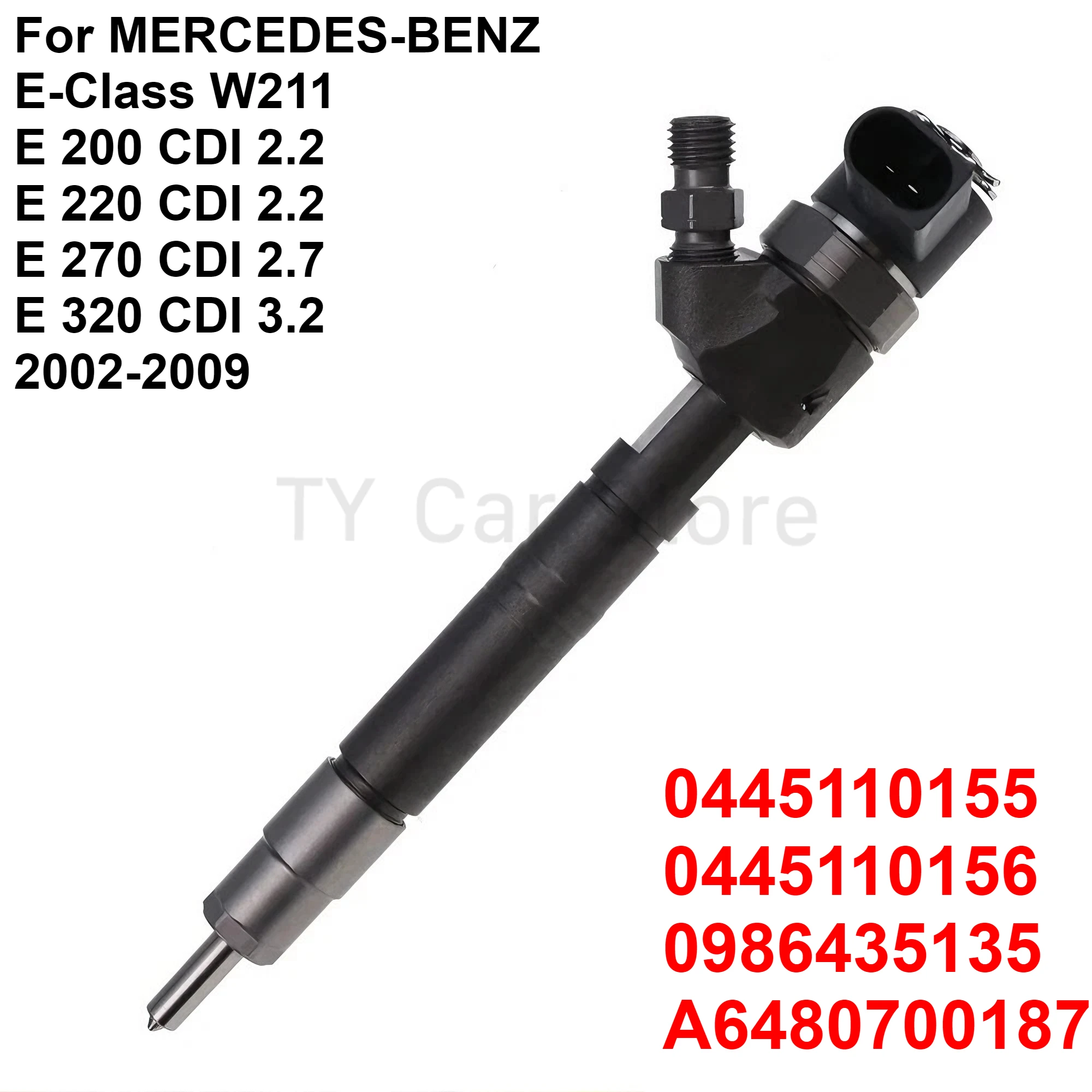 

A6480700187 0445110156 0445110155 New Diesel Fuel Injector For Mercedes Benz E W211 E200 E220 E270 CDI 2002-2008