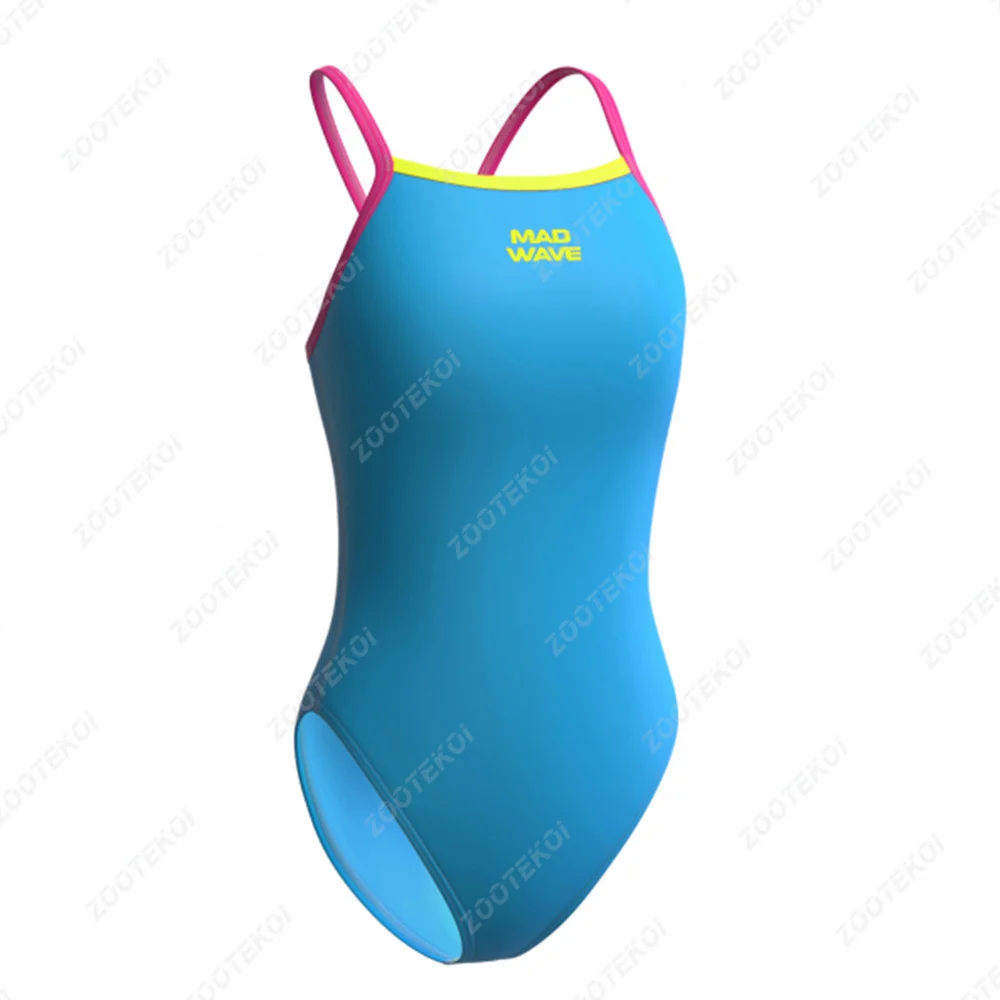 Madwave Weibliche einteiliges Badeanzug Triathlon Game Ausbildung Ausgestattet Bademode Sommer Pool Deck Strand Sonnenschutz Bikini Badeanzug