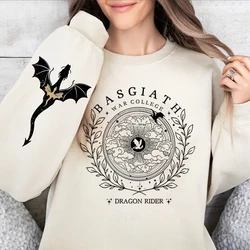 Basgiath War College Dubbelzijdige Sweatshirt Vierde Vleugel Grafische T-Shirt Of Die Shirt Vintage Pullover Boekachtig Hoodie Sweatshirt