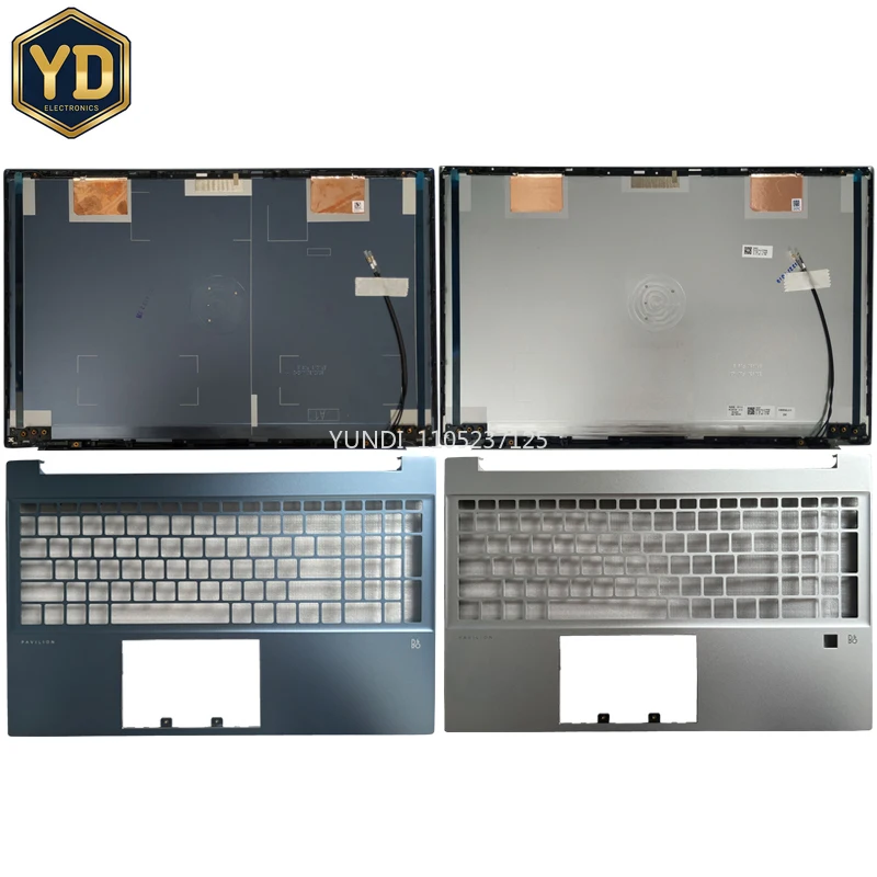 YD For HP Pavilion 15-EH 15-EG 15Z-EH TPN-Q245 Q246 Rear Lid TOP case laptop LCD Back Cover/palmrest upper with Fingerprint hole