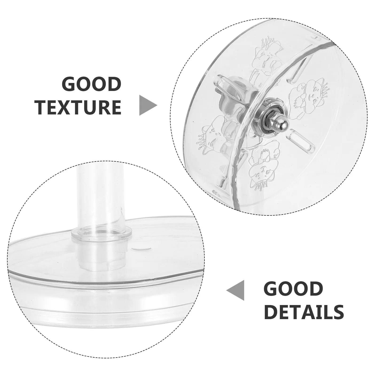 15Cm Silent Hamster Wheel with Sturdy Stand for Night Use Quiet Exercise Wheel for Gerbils Mice Chinchillas Small Pets