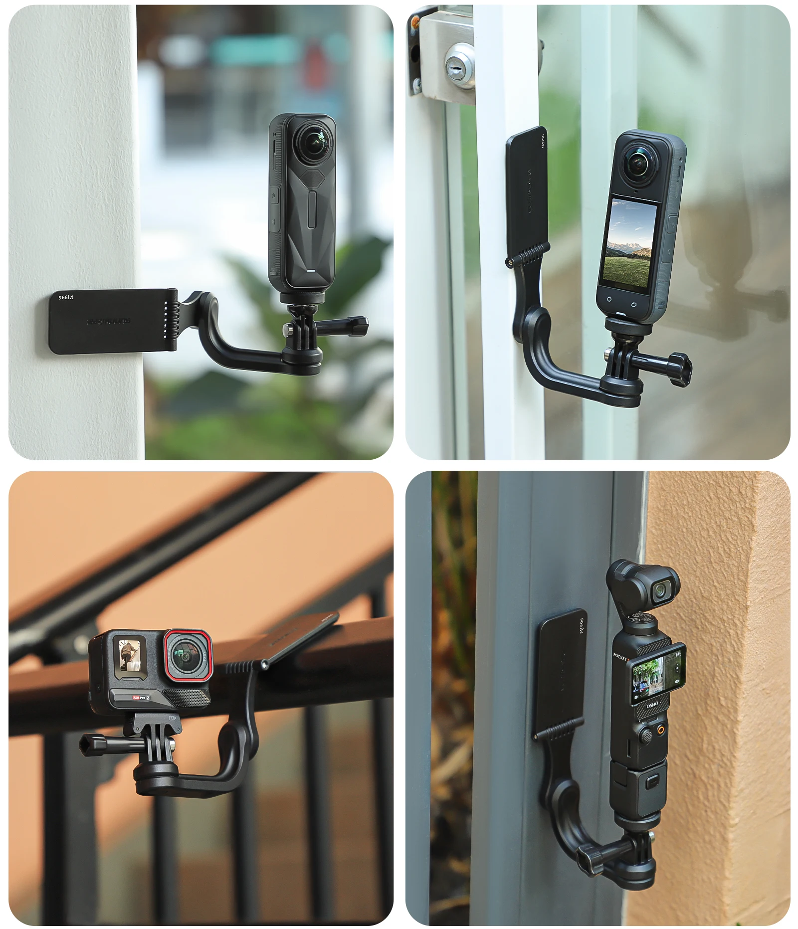 Support à Clip magnétique à prise rapide, support magnétique rotatif multi-axes, adaptateur, accessoire de caméra d'action