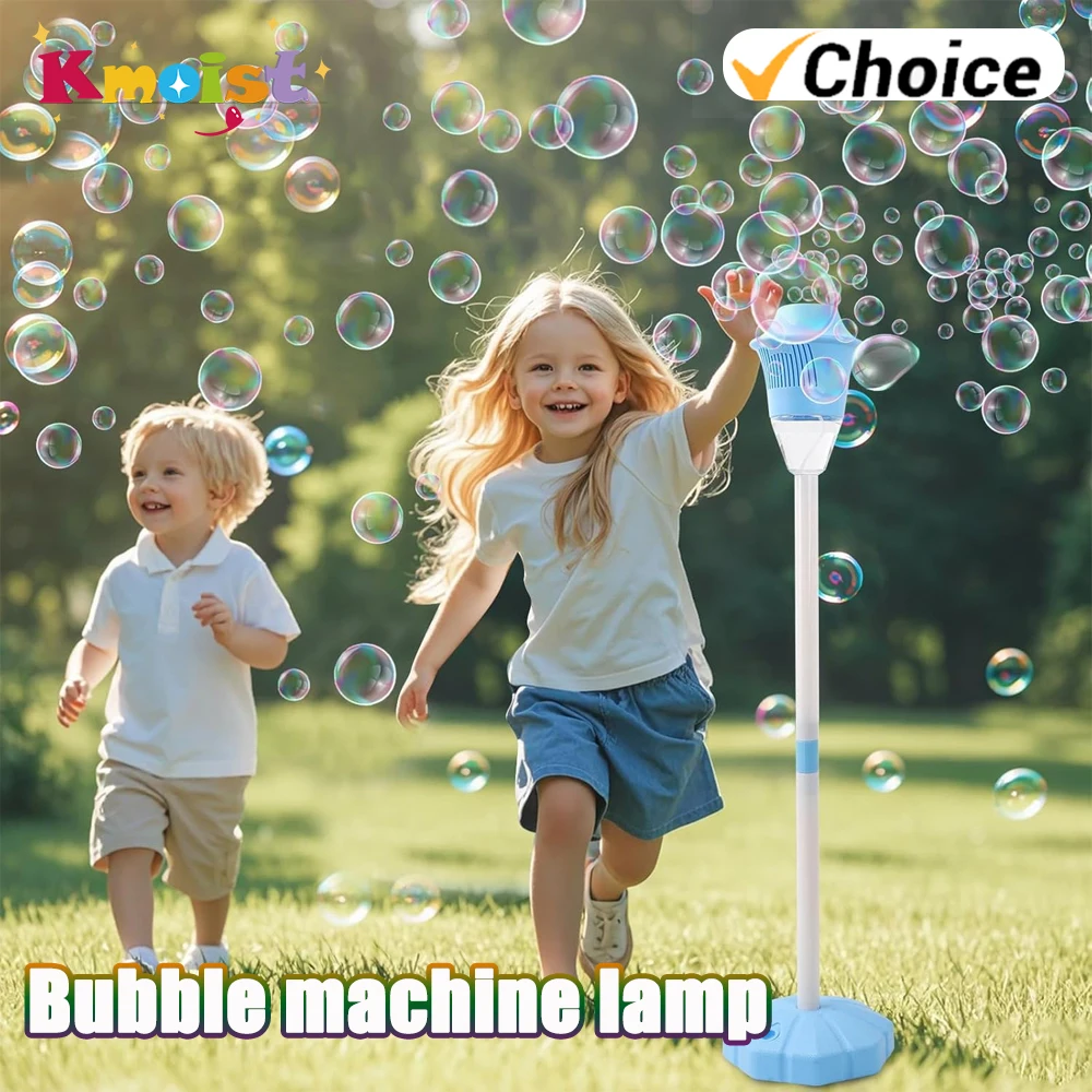 Bubble Maker Stand Machine with Lights and Music Automatic Bubble Torch Bubble Machine Toys for Wedding Birthday Outdoor Party