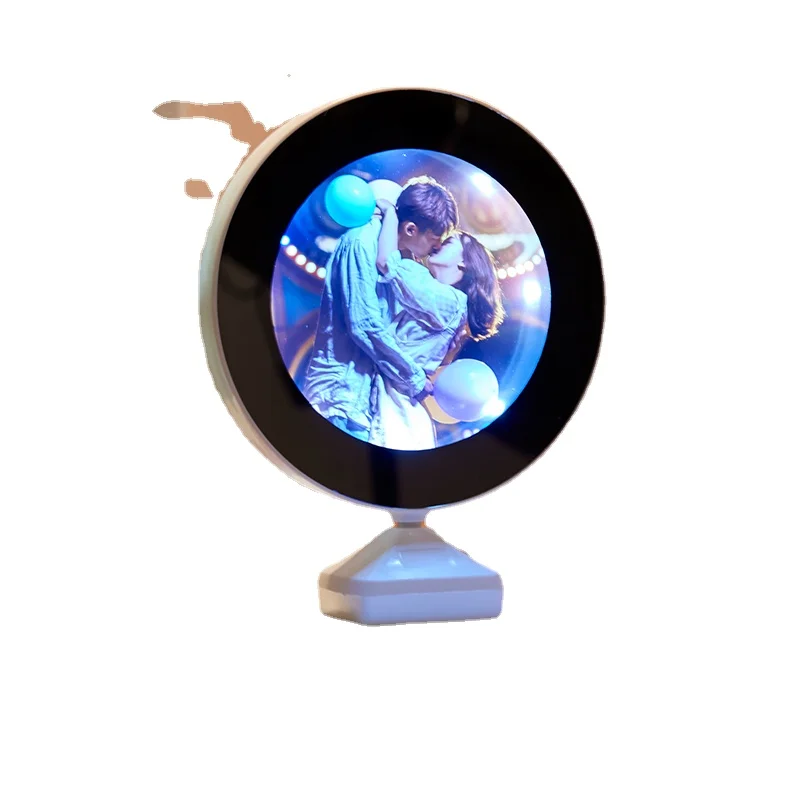 Photo Customization Table Makeup Mirror Magic Mirror with Light LED Photo Frame with Light Desktop Desktop