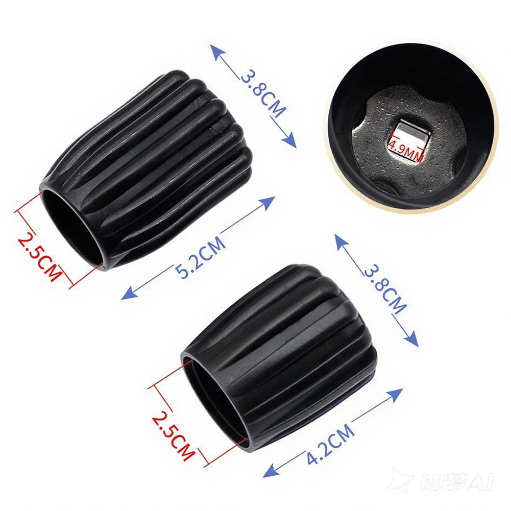 Scuba Diving Tank Valve Knob Air Tank Valve Cap Non Slip Scuba Tank Valve Part Scuba Tank Valve Handwheel Diving Accessories view 4