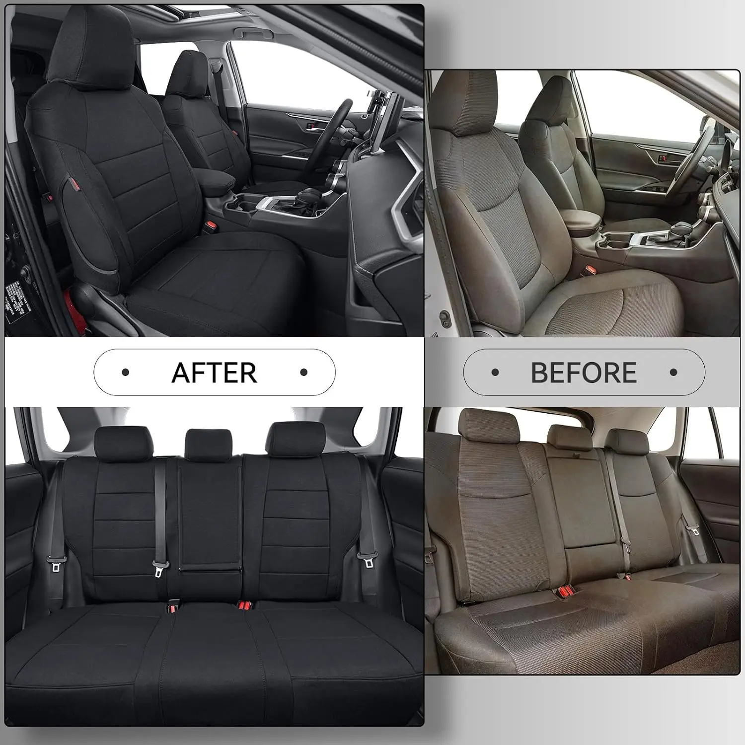 Coverdream Polyester Corolla Car Seat Covers Custom Fit For Toyota Corolla Cross 2022-2026 LE/XLE/XSE Series Breathable Polyester Full Set Seat Protector Seat Covers