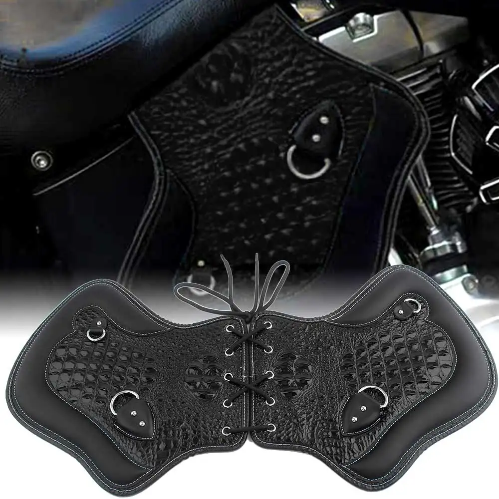 

Motorcycle Heat Saddle Shield Deflectors Engine Cover For Harley Touring Street Road Glide Softail Fat Boy Dyna Sportster XL883