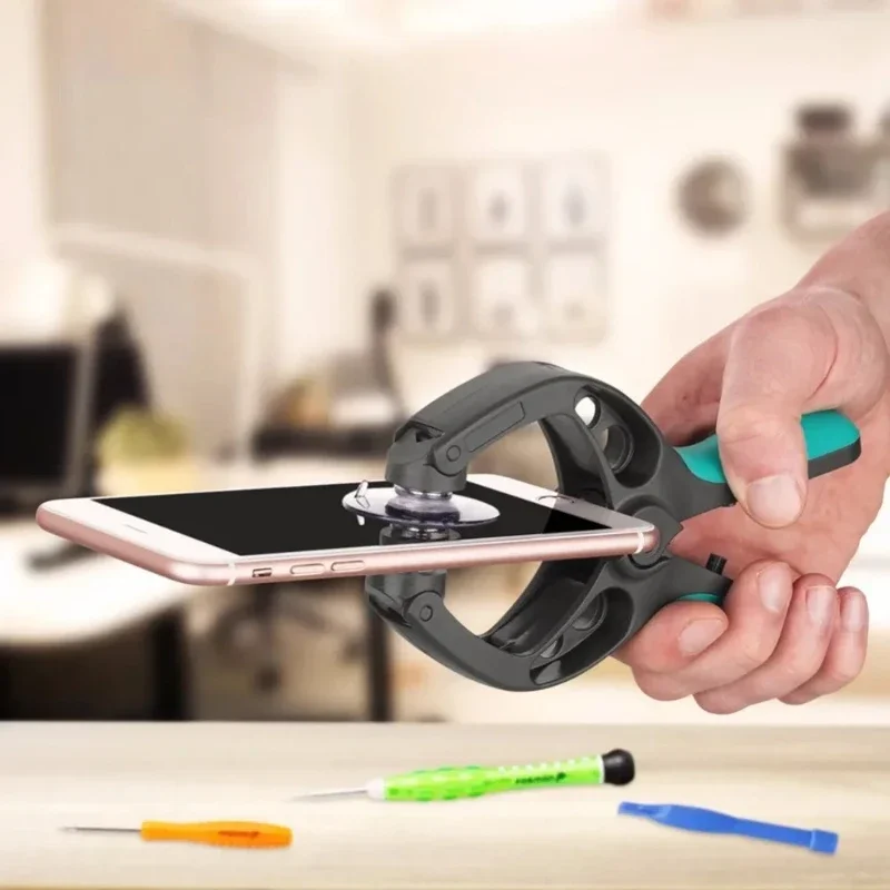 Repair mobile phone tool, dual separation clamp, adjustable suction cup connector, LCD screen repair tool
