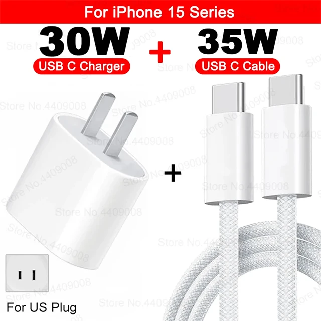 PD 30W Schnellladegerät für iPhone 15 11 12 13 14 16 Pro Max Plus XR X XS Max Ladegerät Schnellladung USB Typ C Kabel Telefonzubehör