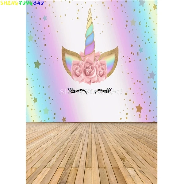 SHENGYONGBAO Vinyl Custom Wooden Planks Photography Backdrops Brick Wall and Floor Spot Photo Studio Background Props YY-25