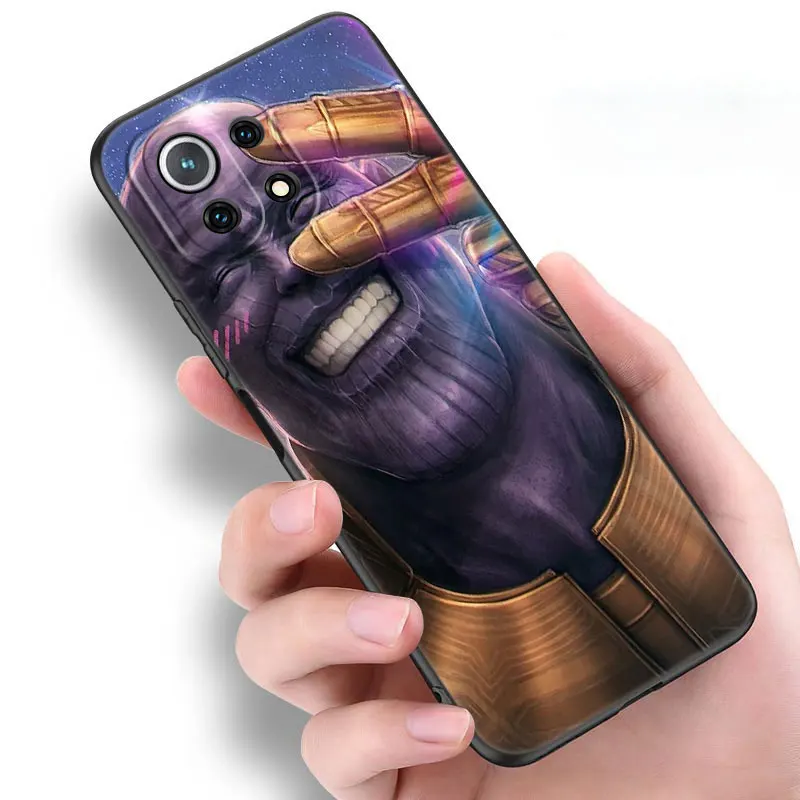 Marvel Notorious Thanos Phone Case For funda Xiaomi Mi 13 12 11 Lite NE 11T 12T 12S Pro 11i Redmi 12C 10C 10A 9T 9C 9A 8A Cover