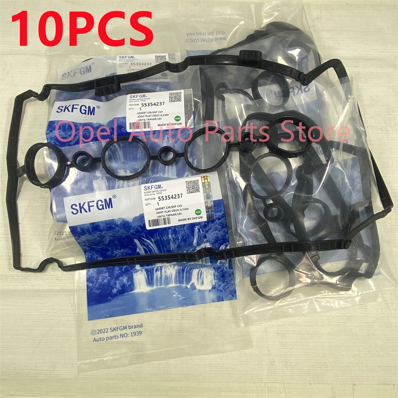 

10PCS Rocker Cover Gasket For Chevrolet Sonic Cruze 1.6. 1.8 Opel Vauxhall Zafira 55354237