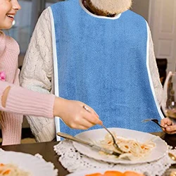 1pc Elderly Aged Senior Citizens Bibs Adults Bibs Waterproof Anti-oil Bib For Elderly Men And Women Machine Washable