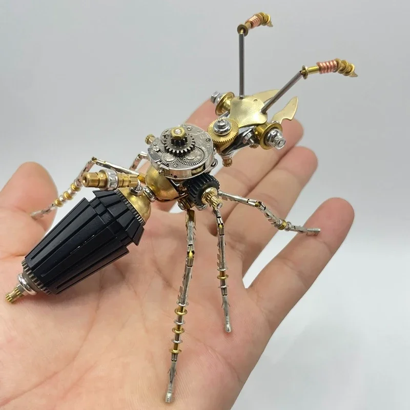 

Steampunk Metal Ant Model Kit Handmade Mechanical Insects Crafts Ornament Decoration Gift