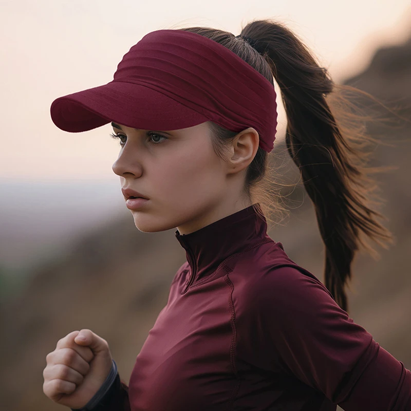 Frühlings- und Sommer-Sonnenschutzkappe mit offenem Oberteil für Outdoor-Aktivitäten, modische Sportkappe für Männer und Frauen, schnell trocknende Sonnenkappe für Erwachsene, Laufkappe mit Entenschnabel. – Detail 3