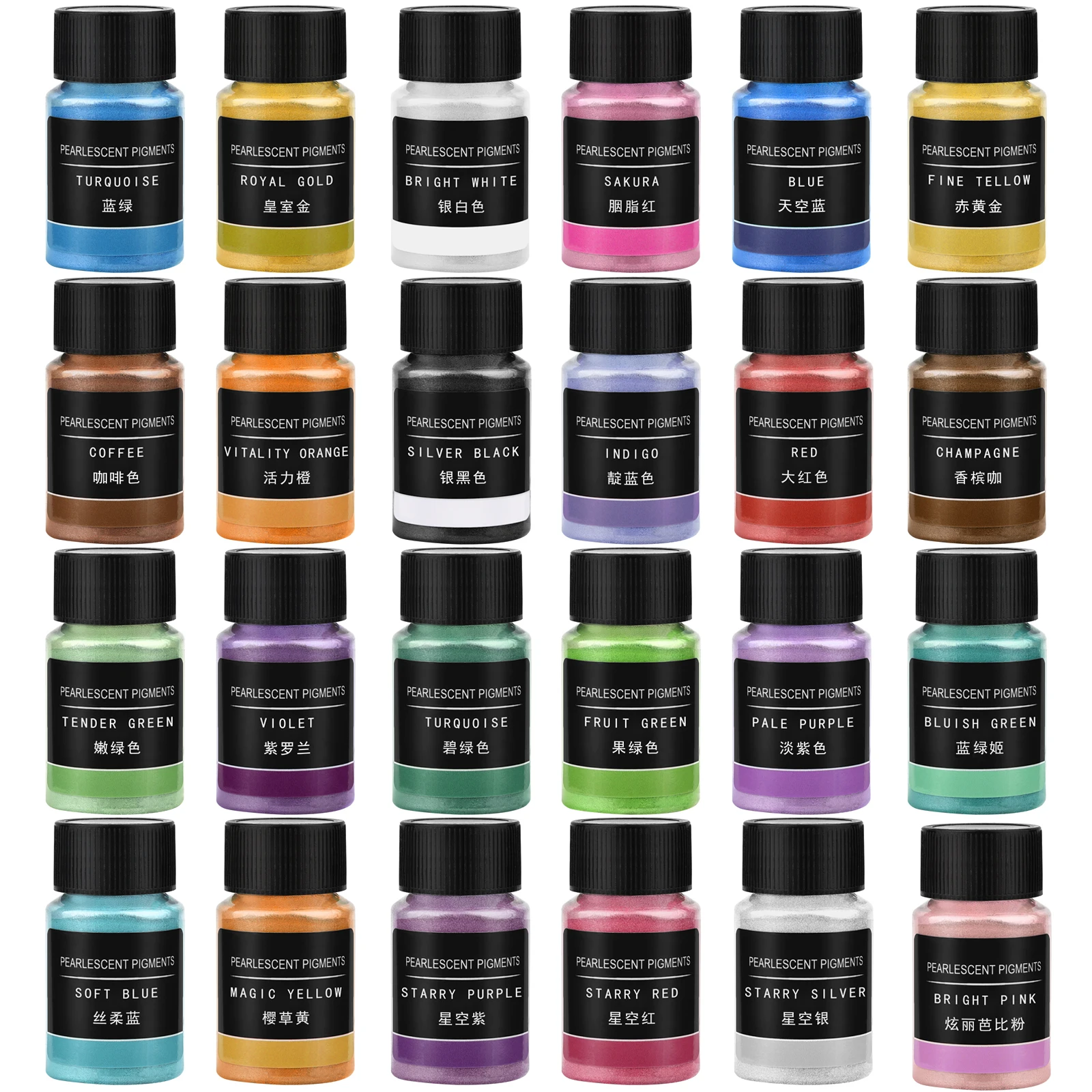 24 Kolory Perłowy Pigment w Pr – Candle Making Material recenzja i cena
