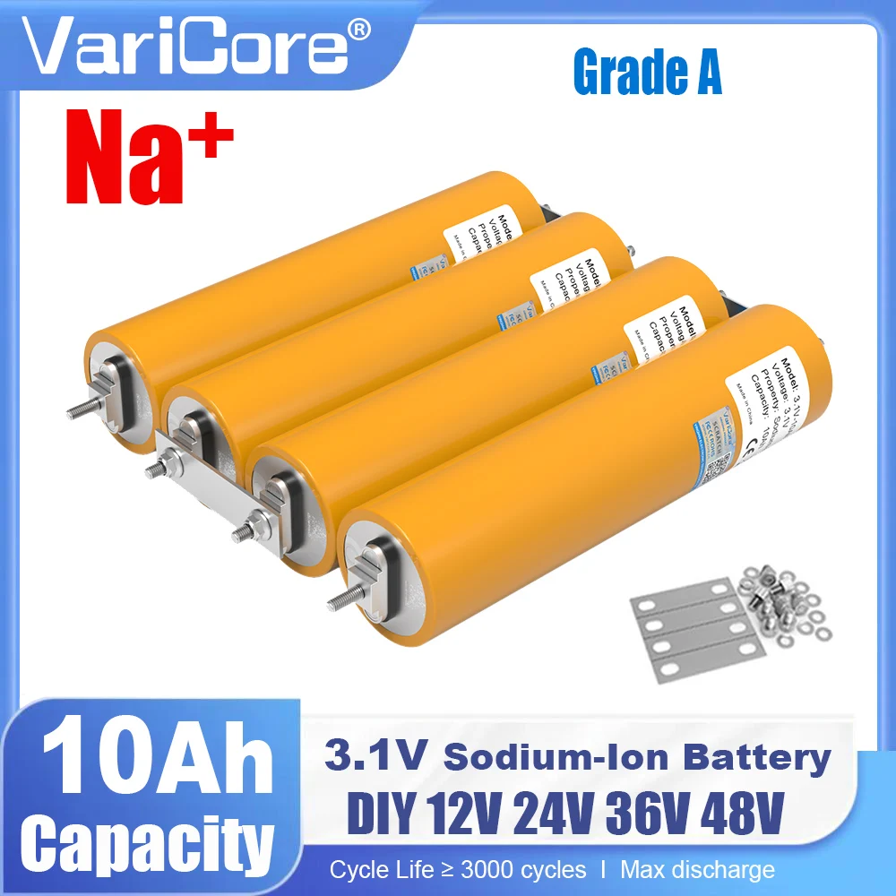 

4pcs 3.1V 10Ah Sodium-Ion Battery 20c Resistant Low,high Temperature DIY 12V Golf Cart Electric Vehicle Travel Camping Grade A