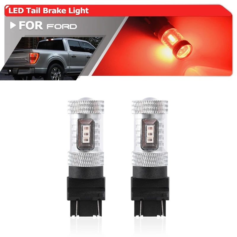 For Ford F-150 2021+ Bronco 2021+ Maverick 2022+ WT21W/7W WT21/7W WZX3x16q Led Tail Brake/Turn Signal Light Bulbs Replacements