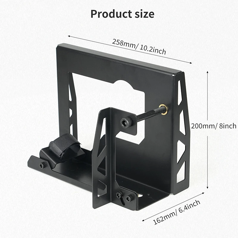 Electric Planer Flip Support Adjustable Electric Planer Inverted Bracket with Wrench Screw Woodworking Planer Stand Holder