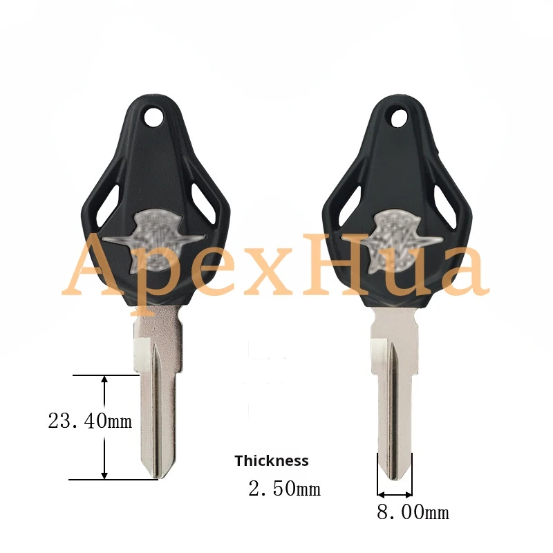 for:  Agusta MV800 F3 F4 Sports Car RVS 1090 Key Embryo Chip Installable High-Quality Car Remote Key Blank