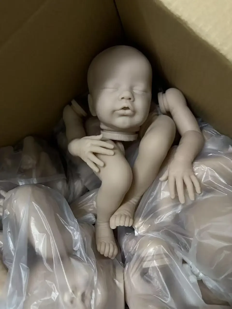 

St.Store 20 дюймов Reborn Baby Primrose Asleep Неокрашенный комплект с тканевым корпусом DIY Часть