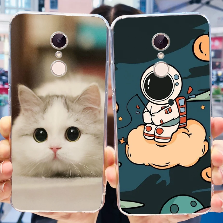 For Xiaomi Redmi 5 Plus Case Stylish Painted Back Cover Clear Silicone Soft TPU Phone Case For Xiaomi Redmi 5 Redmi5 Plus Fundas
