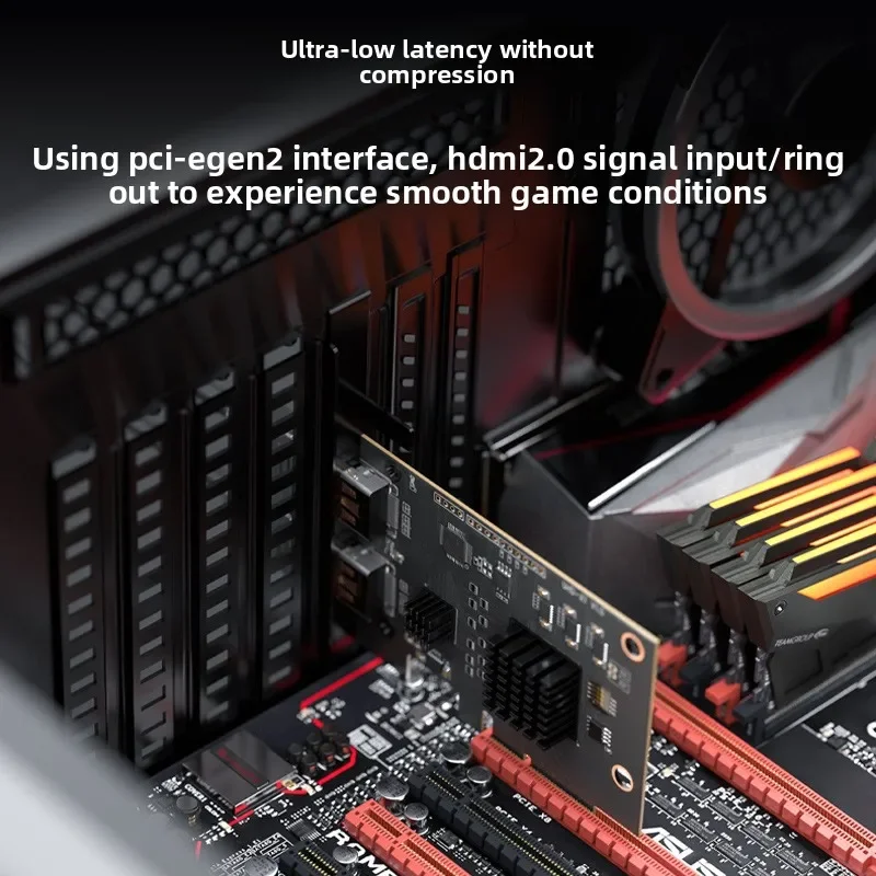 PCIE high definition capture card 4K60HZ SLR camera Medical Games LIVE HDMI high definition recording