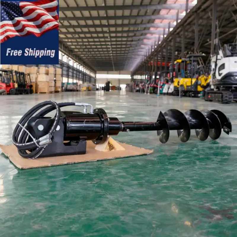 

Усиленный шнековый бур 200 мм для мини-экскаваторов 1–2 тонны, гидравлическая насадка для бурения земли, бесплатная доставка по США