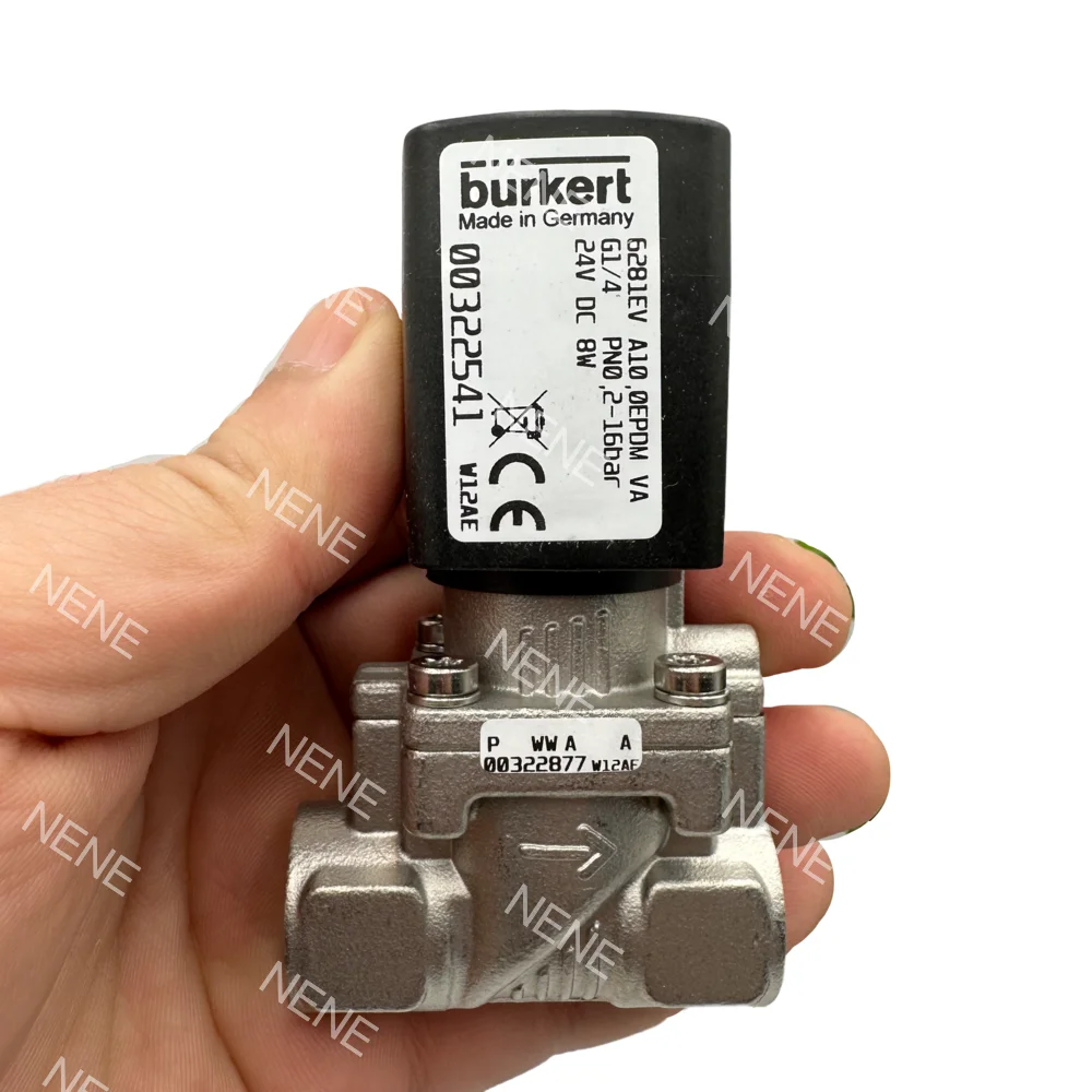 

00322499 00322500 00322501 BURKERT Solenoid Valve Type 6281 G1/4 2/2 NC NBR Seal 10.0 Orifice 8W 0.2-16bar -10 to +80°C