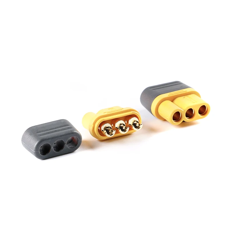 Amass MR60 Plug 3.5mm 3 core Connector T plug Interface Connector Sheathed with Protector Cover for RC Model