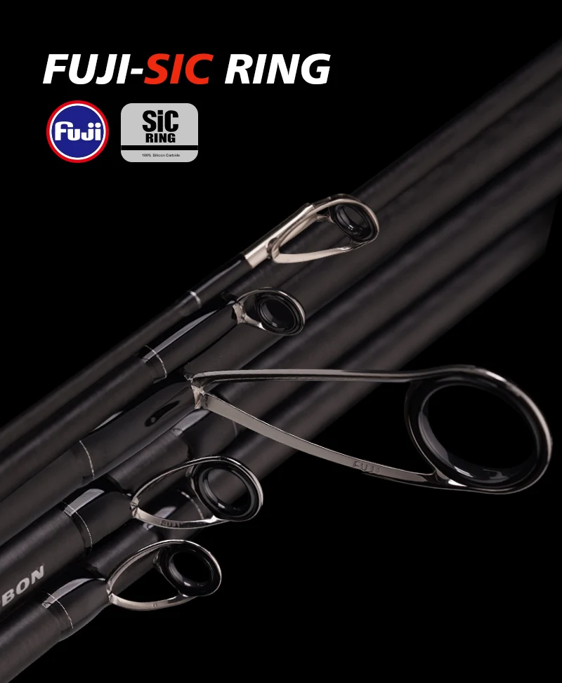 PURELURE NEW DANCE 10FT Spinnrute für Bass High Carbon Long Throwing Angelrute im FUJI-Zubehör, Plus Spinnrolle – Detail 6