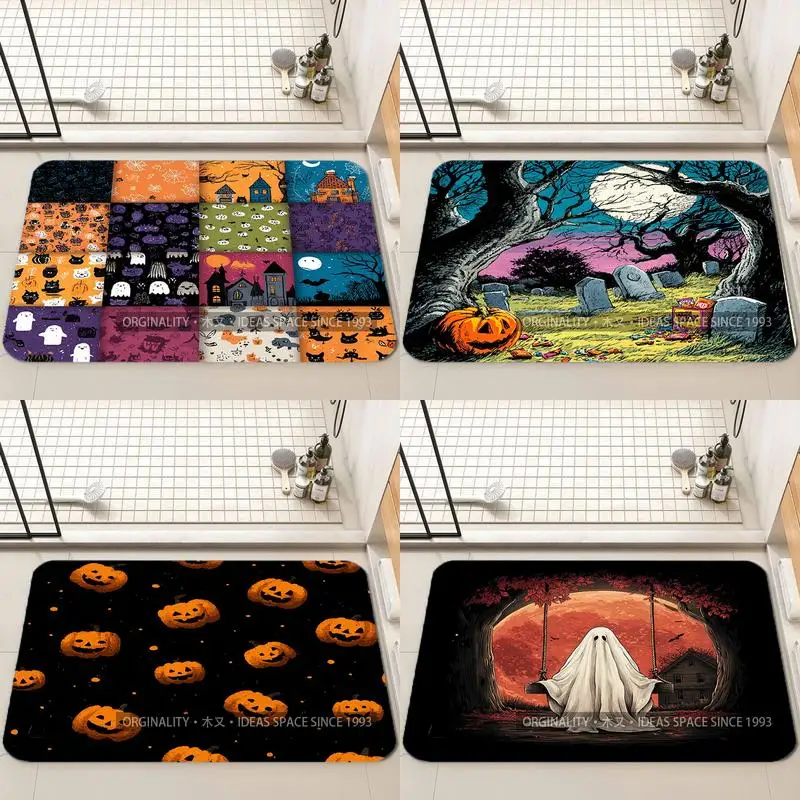 

Осенний городской цифровой коврик для гостиной, домашний диван, нескользящий ковер, кабинет, спальня, татами, детский мягкий напольный коврик