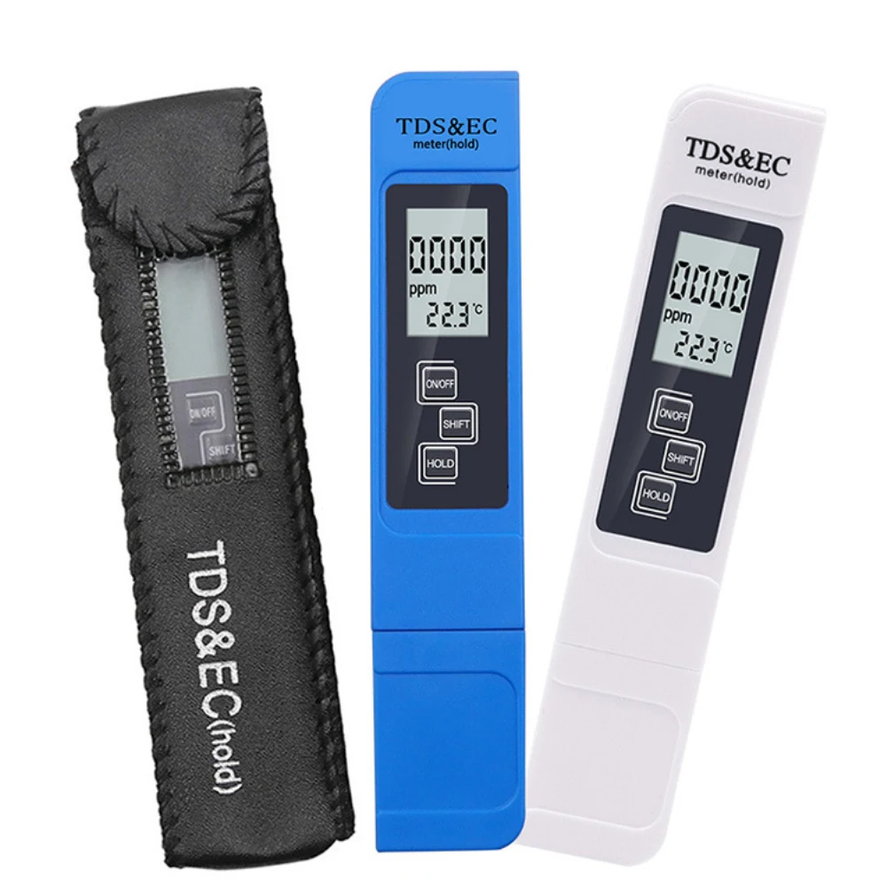 1/2/4PCS Digital Water Quality Tester TDS EC Meter Range 0-9990 Multifunctional Water Purity Temperature Meter TEMP PPM Tester