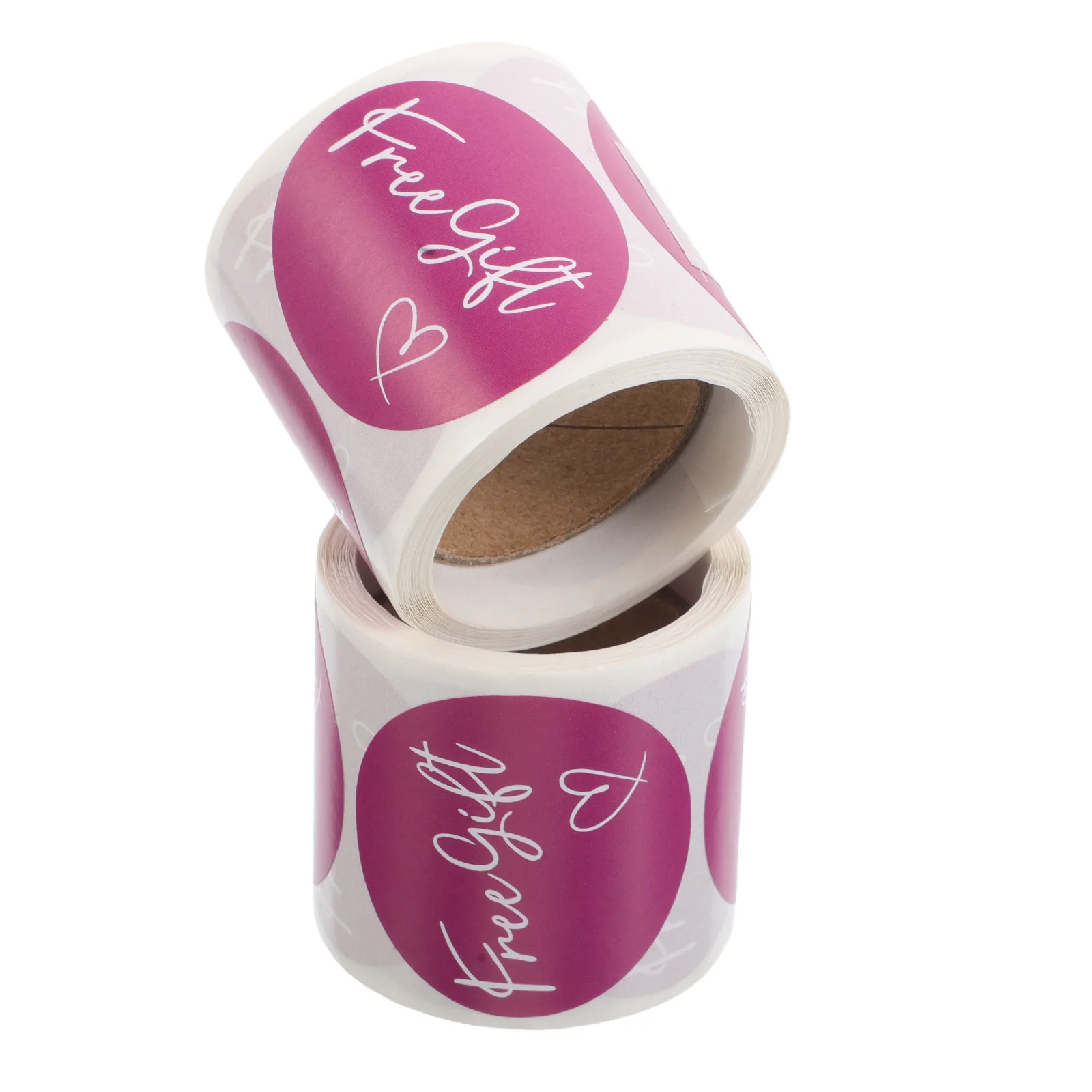 2 Rolls Purple Gift Stickers 3.8 Cm Present Sticker For Wedding Favors Jar Label Envelope Seal Self-Adhesive Round Labels