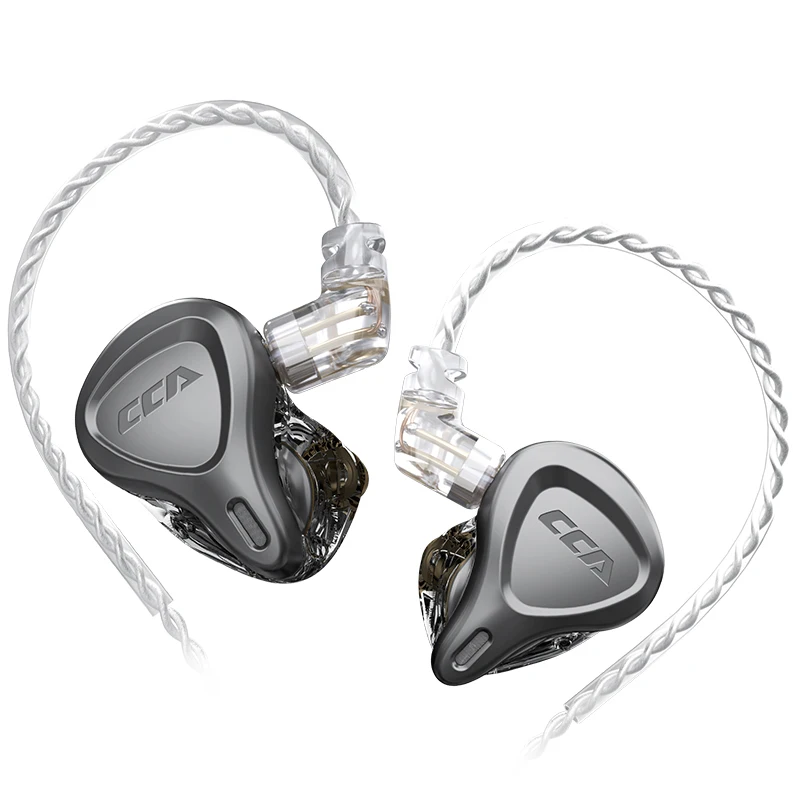 CCA CSN HIFI in Ear Wired Earphone for KZ ZSN PRO Without Mic Gray