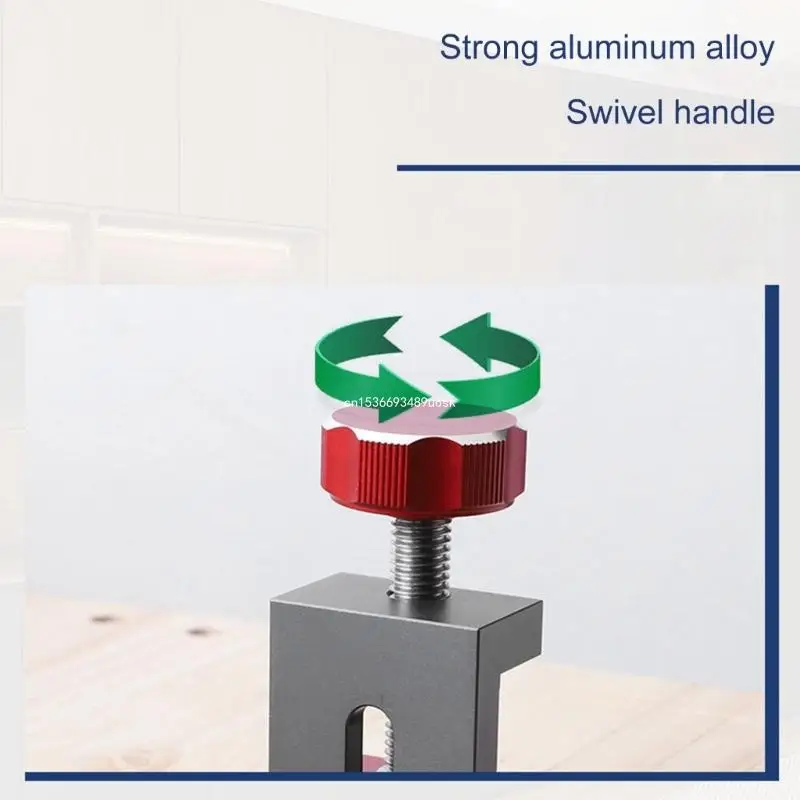 Cabinet Door Mounting Jig, Aluminum Alloy Cabinet Hardware Jig Accurate Locking