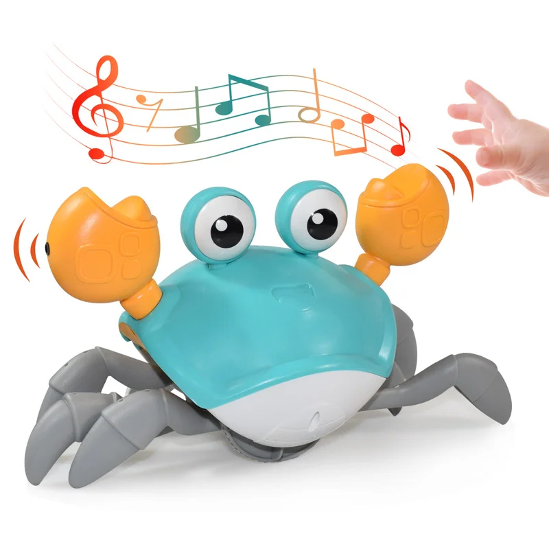 Escape Baby Induction Crawling Crab Toys Octopus Toy Music Light Up Electric Pet Rechargeable Educational Toys Climb Toy Gift