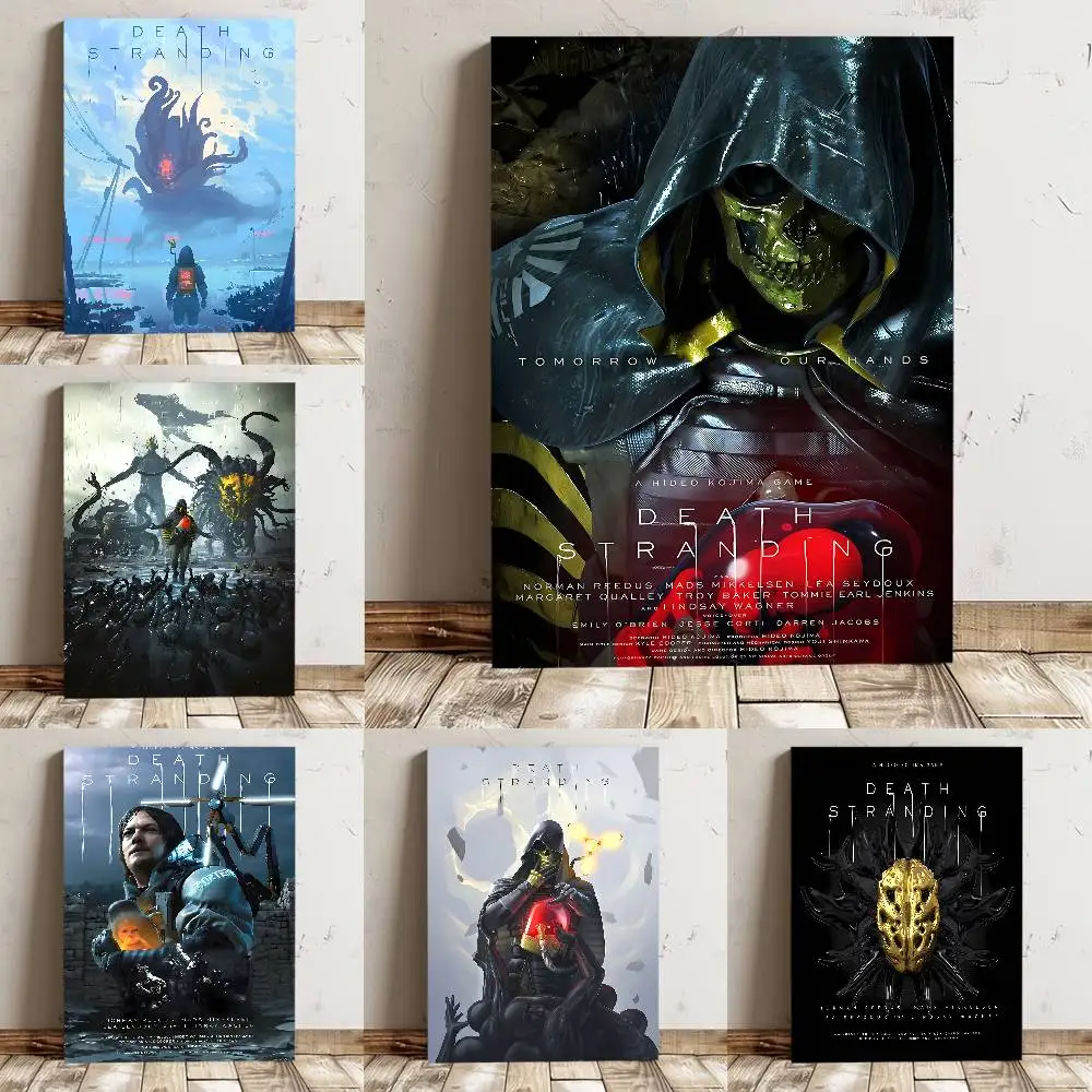 Spiel TV Death Stranding Poster Hochwertiger Druck Wasserdichter Wandkunstaufkleber für Bar Wohnzimmer Dekor Geschenk
