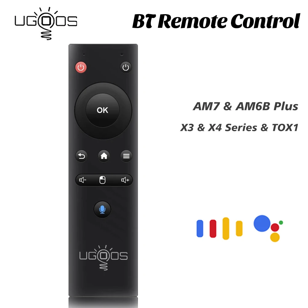 UR02 UR01 Original UGOOS Voice Remote Control BT Gyroscope Air Mouse For AM7 AM6 AM6B PLUS AM8 X4Q PRO UT8 Android Smart TV Box