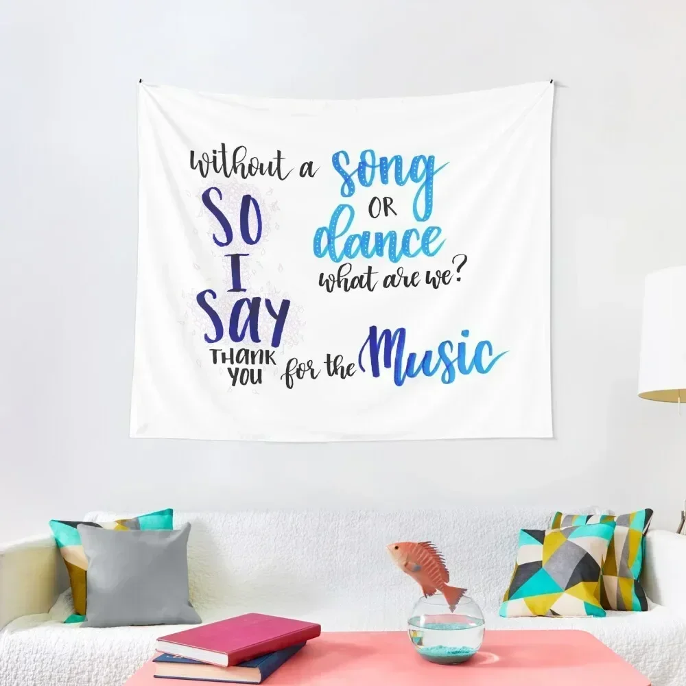 

Thank You for the Music Tapestry Wall Decoration Home Decor Aesthetic Aesthetic Home Decor Tapestry