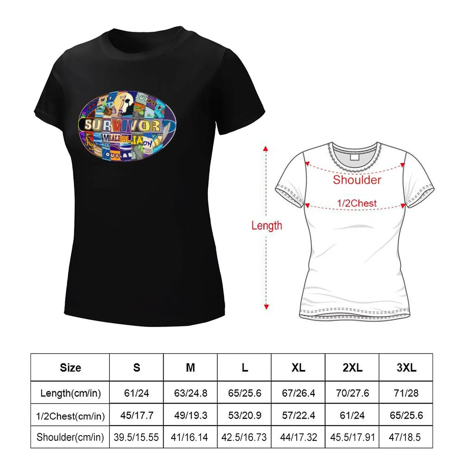 Survivor Seasons 30-40 Logos Combined Sticker 3 Gift For Men and Women, Gift For Fans T-Shirt customs white t shirts for Women