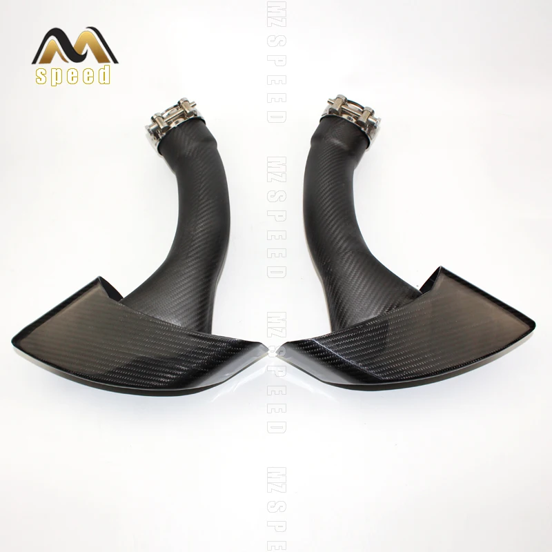 car accessories Auto parts bright black carbon fiber tailpipe tailpipe muffler for BMW X6 tailpipe tailpipe sleeve